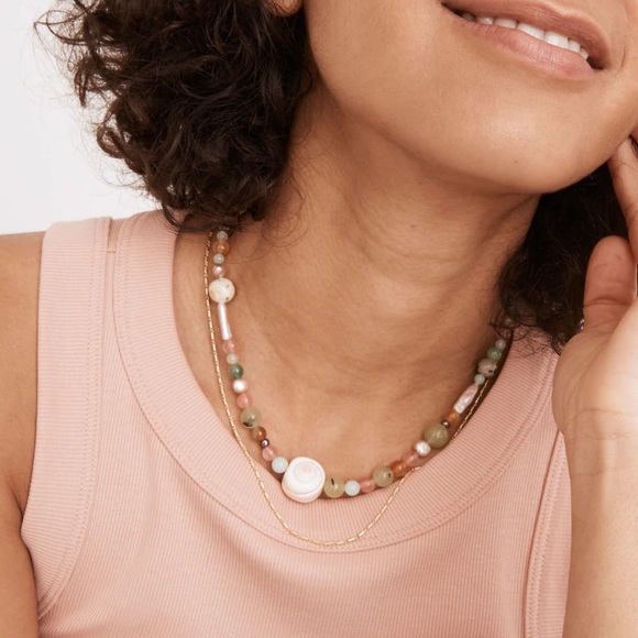 Hourston of Charlie Beads x Madewell seashell & bead necklace - limited edition - Picture 4 of 4